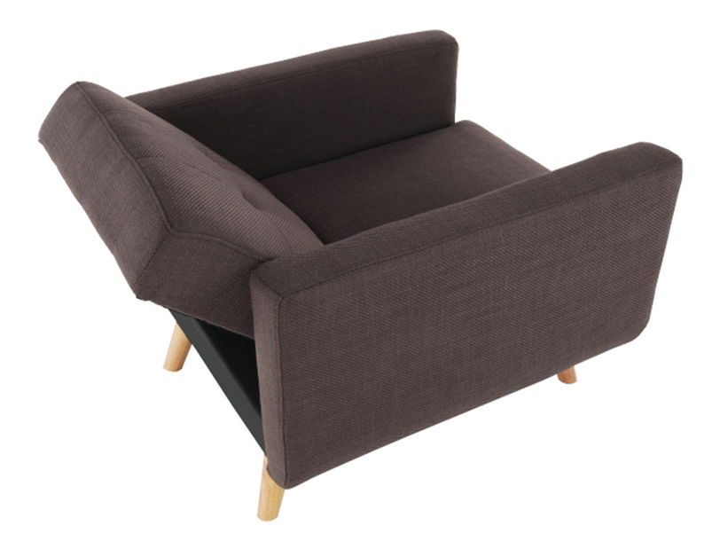 Rozkladacie kreslo Alestra (hnedá)