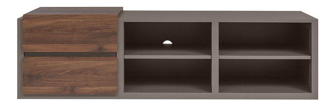 TV stolík/skrinka BRW Author RTV2S/5/16 (Láva + Orech Columbia)