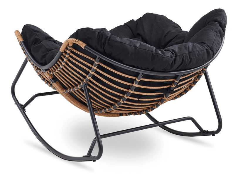 Hojdacie kreslo Eltony (čierna) 