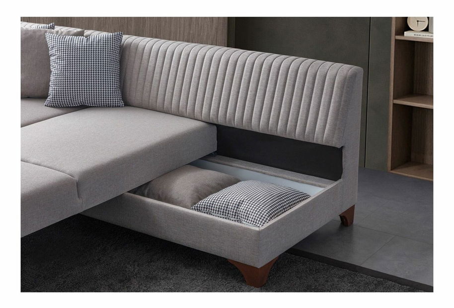 Rohová sedačka Westy (krémová) (P)