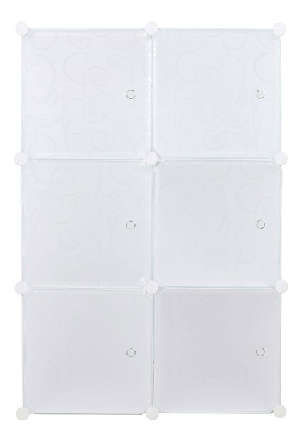 Modulárna skriňa Mogul (biela + vzor)