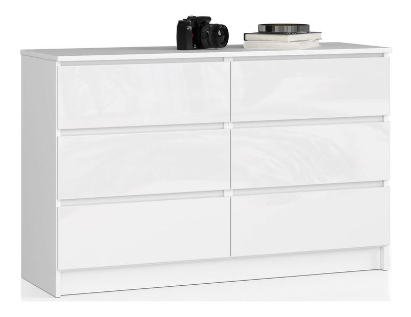 Comodă Kapil (alb lucios)
