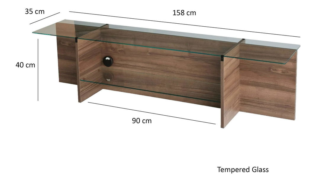 TV asztal Dosada (dió) 