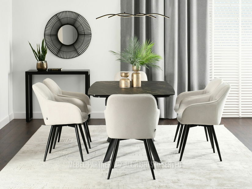 Szék Bonita (krém + fekete)