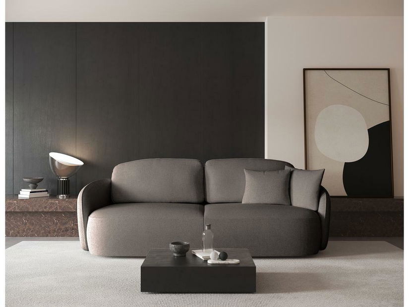 Canapea trei locuri Sheila (bej deschis + negru)