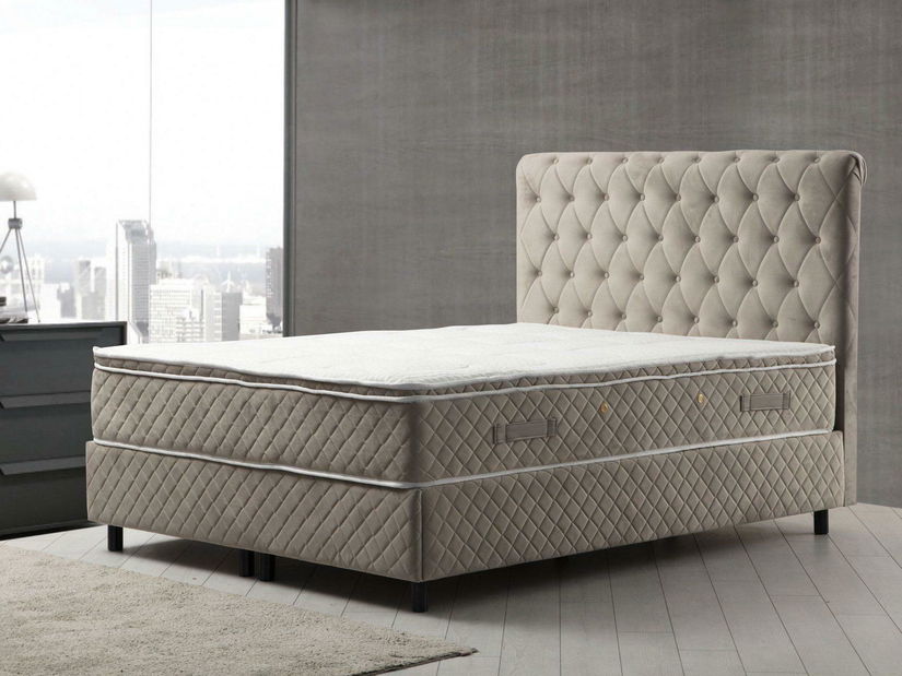 Boxspring 120 cm Asir Sony (béžová)