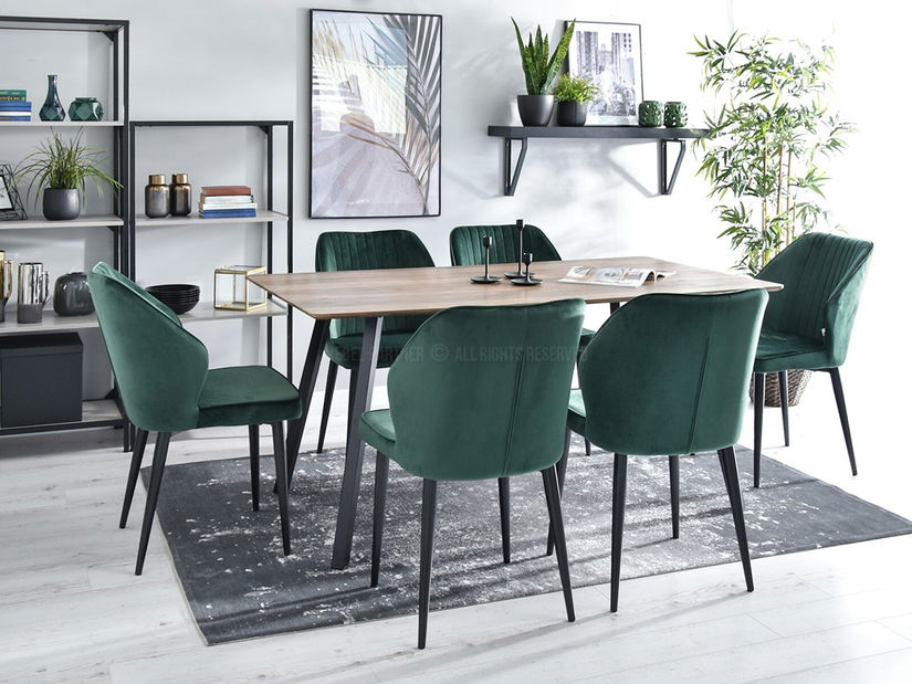 Scaun Greta K (verde + negru)