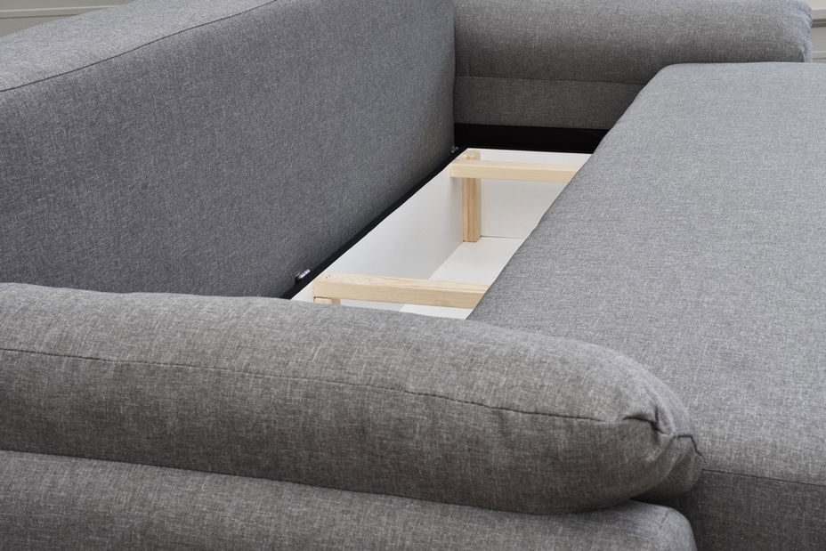 Háromszemélyes kanapé Benny (fehér + szürke)