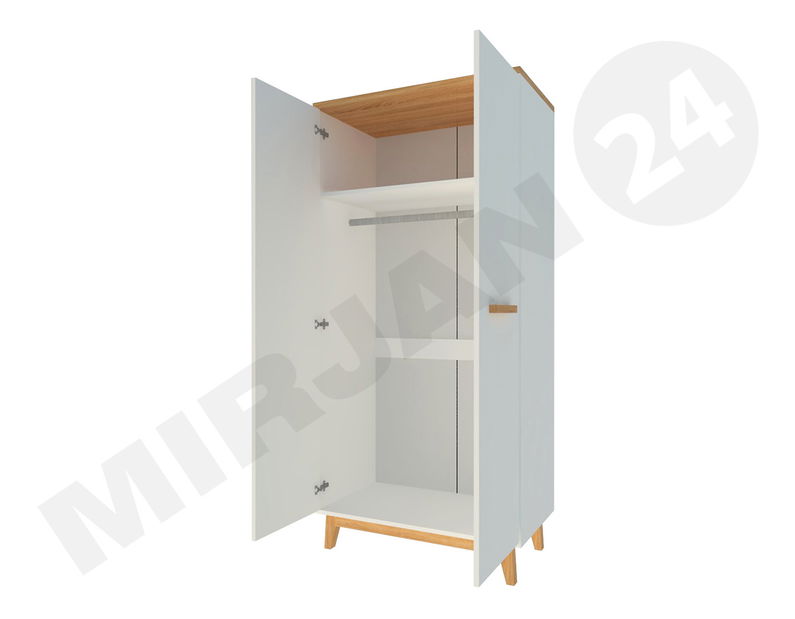 Dulap de haine Kapucin K1 (pin andersen + Stejar nash)