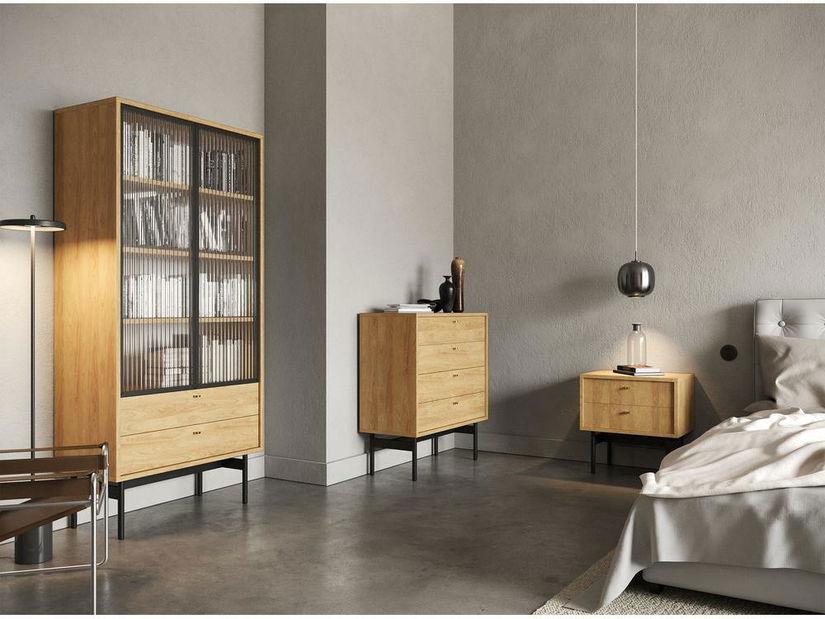 Vitrina Oscar O1 (prirodni hikor)