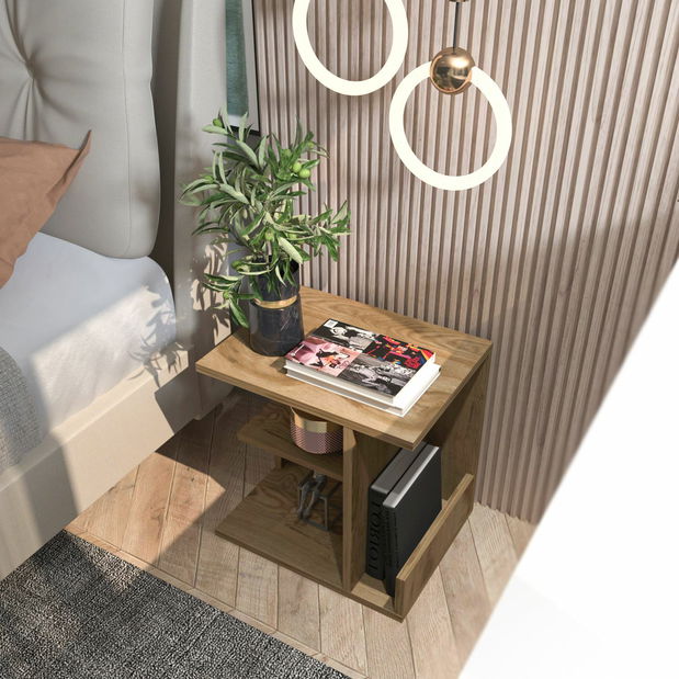 Noćni ormarić Karamela (hrast)