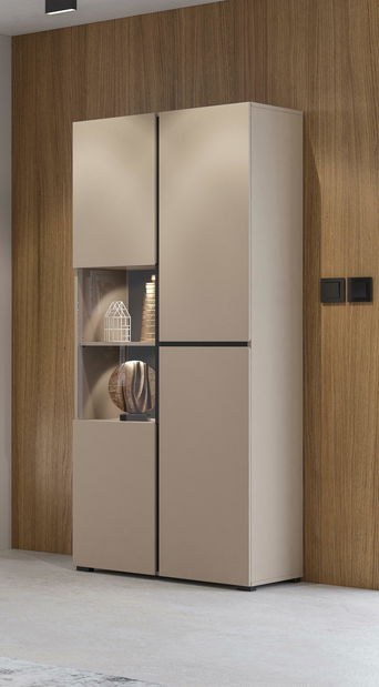 Vitrína Crossroad C12 (congo + čierna)