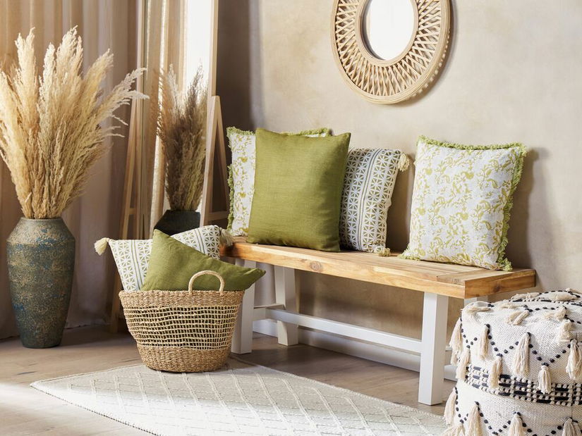 Set 2 buc perne decorative 45 x 45 cm Filix (verde)