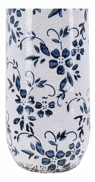 Váza 30 cm Mulza (biela + modrá)