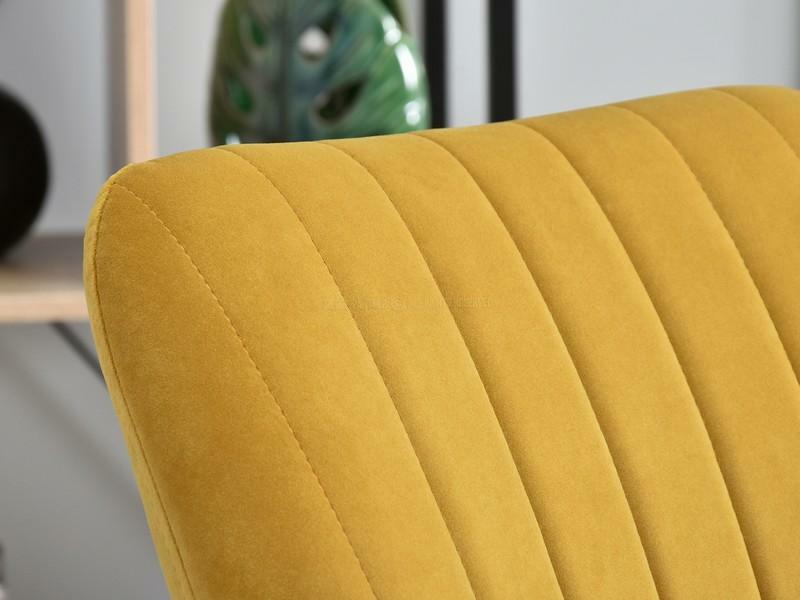 Kreslo Florida (horčicová + buk biely)