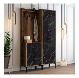 Mobilier hol Betina BA (Nuc + Negru)