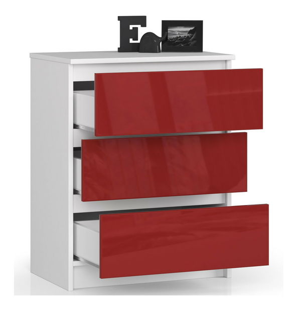 Comodă Kalista II (roșu lucios)