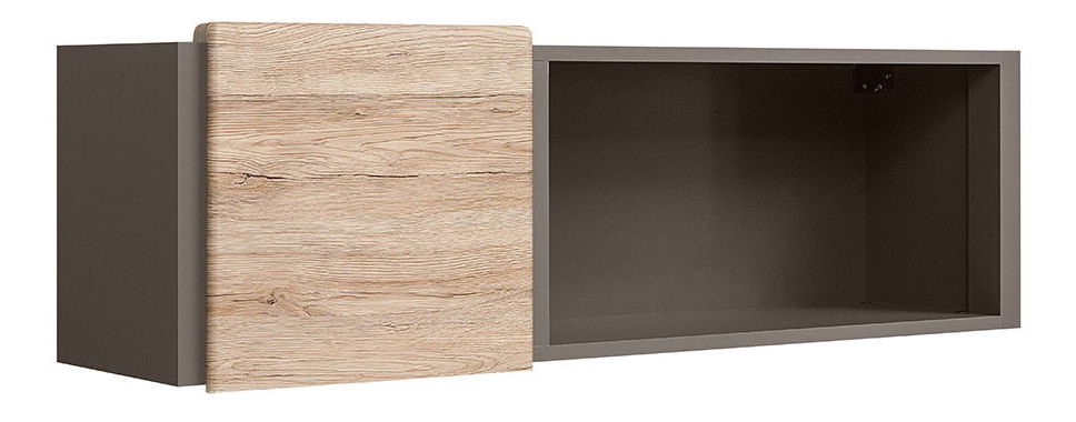 Dulap de perete Author SFW1D/4/12 (Láva + stejar Sanremo deschis)