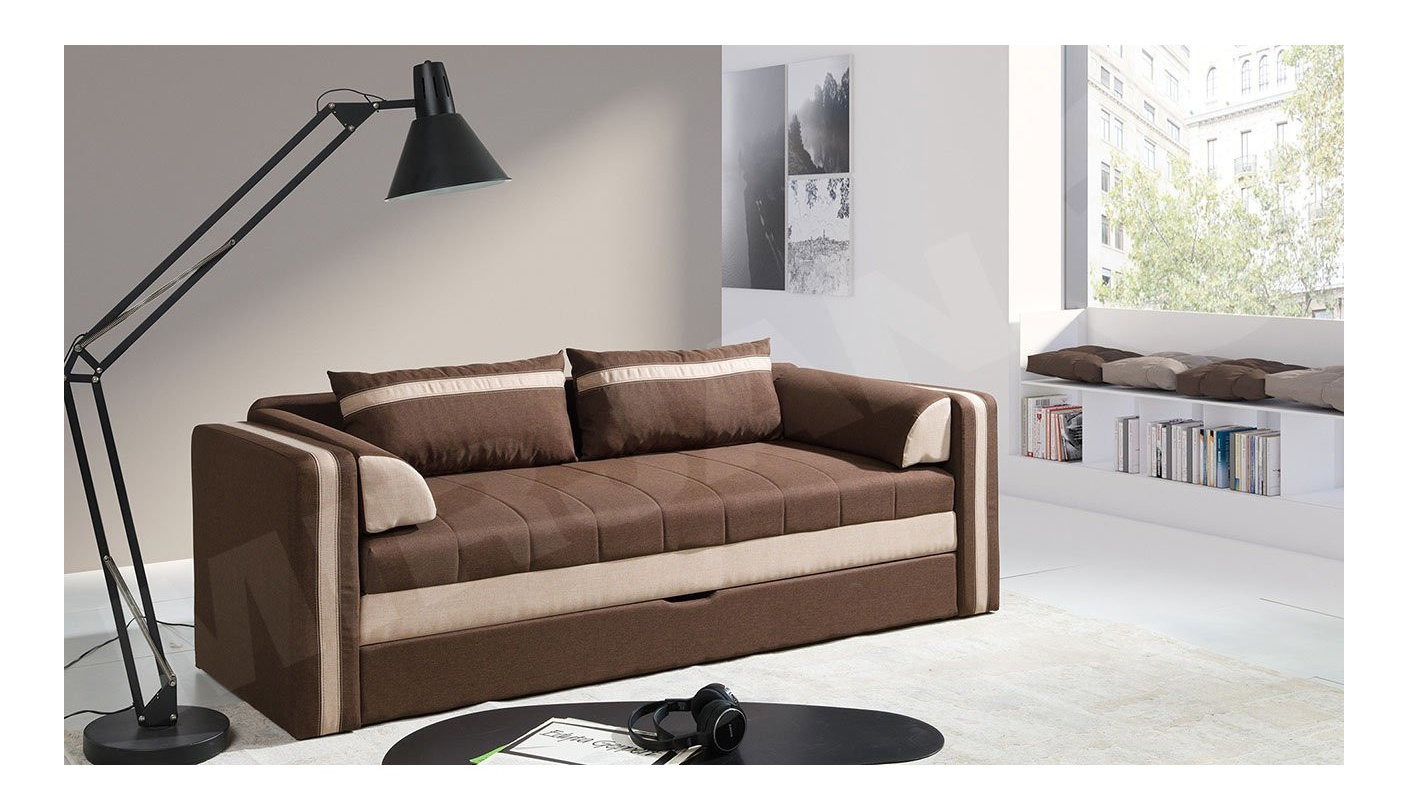 Sofa Vivienne (smeđa + bež)