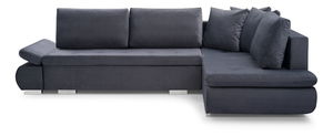 Rohová sedačka Arleen (tmavosivá) (P)