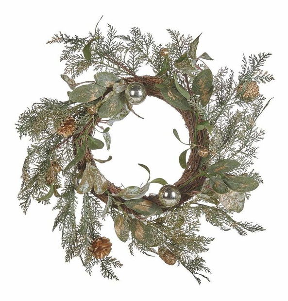 Veniec na dvere ø 45 cm Hovza (zelená)