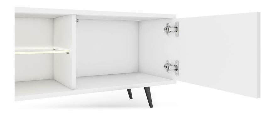 TV ormarić/stolić Biel 175 (s rasvjetom) (bijela)