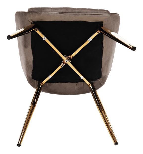 Étkezőszék Soddy (szürkésbarna + arany)