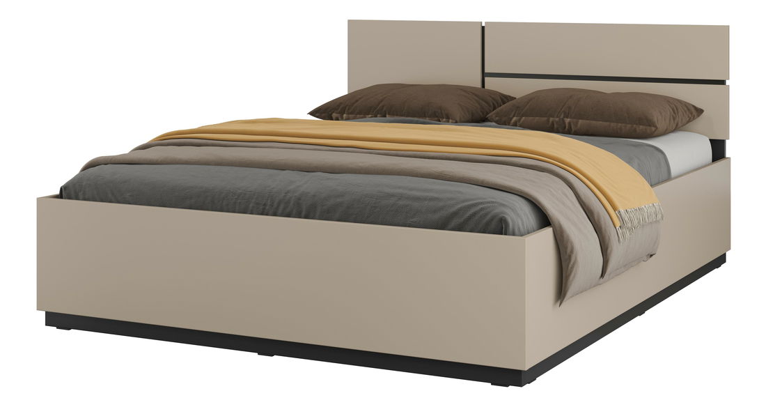 Franciaágy 160 cm Crossroad S31 (congo + fekete)