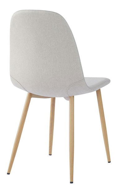 Jedálenská stolička Laga (krémová + buk) 