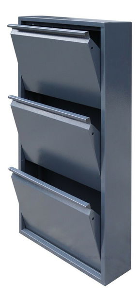 Cipőtároló (cipősszekrény) Jiste (világosszürke)