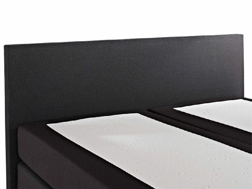 Manželská posteľ Boxspring 180 cm PREMIER (s matracmi) (čierna)