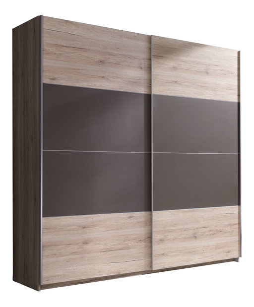 Šatníková skriňa Benson Typ 17 (san remo svetlý + láva)