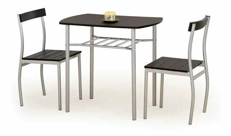 Étkező szett Lizze (wenge + ezüst)