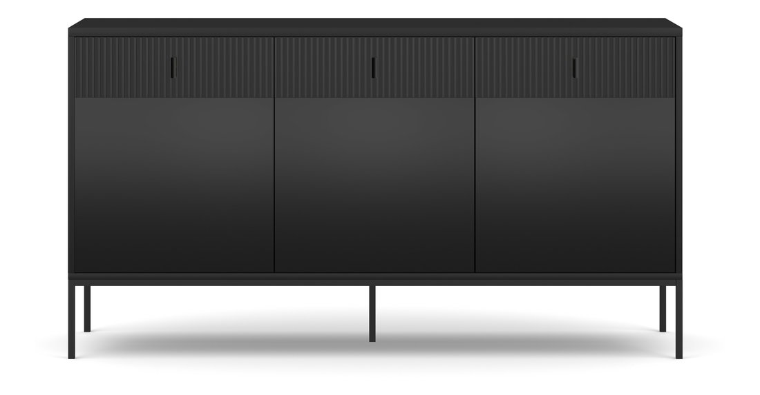 Komód Magara 3D3S (fekete)