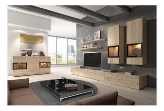 Nappali bútorsor Barly Típus 10 (világos san remo tölgy)