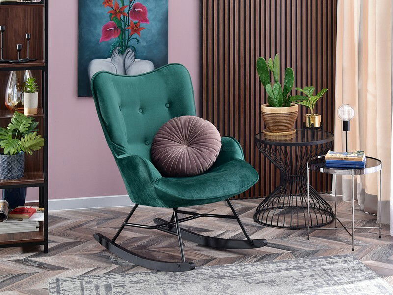 Fotel Sibyla (zöld + fekete)