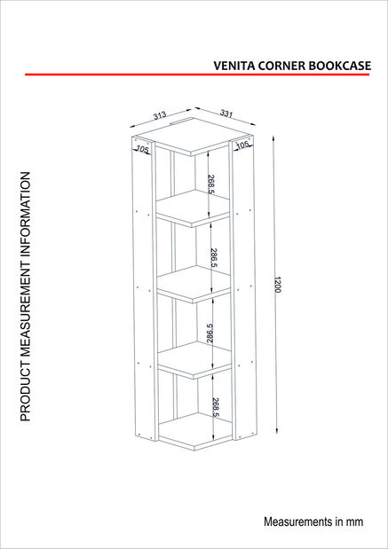 Regál Venezia (fehér)