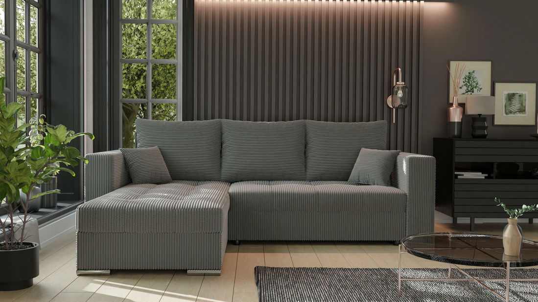 Rohová sedačka Josie (L) (sivá)