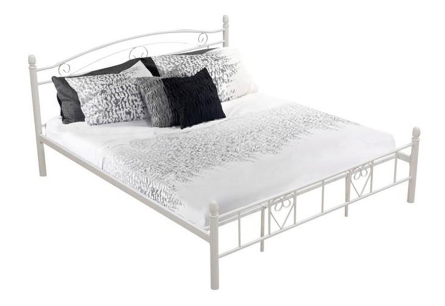 Pat matrimonial 180 cm Birdie (alb)