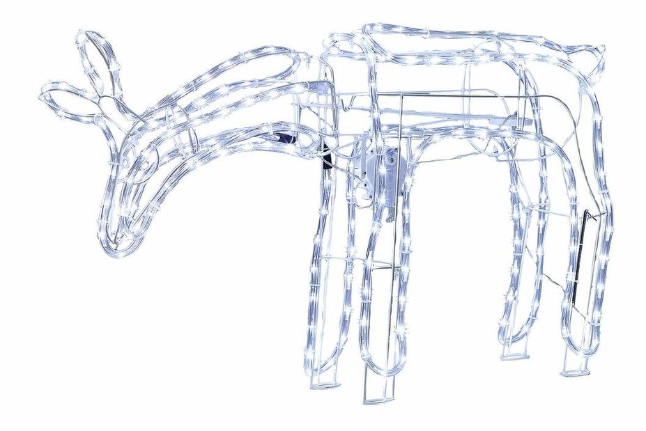 Kültéri őzike alakú dekoráció Kriza (fehér)