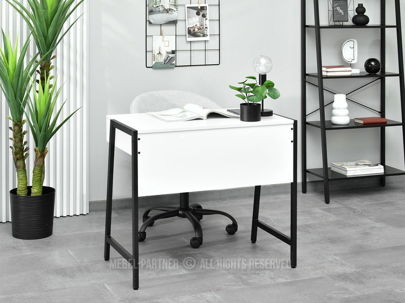 Masă PC Norway (alb + negru)