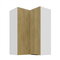 Sarok felső konyhaszekrény Carminia 60x60 GN-90 2F (90) (cremonai tölgy + fehér)
