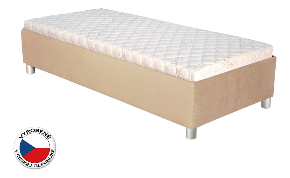 Jednolôžková posteľ 90 cm Blanár Neptun (béžová) (s roštom a matracom)