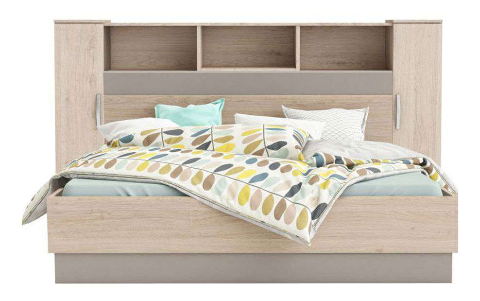 Tăblia patului Bihop (stejar arizona + gri)