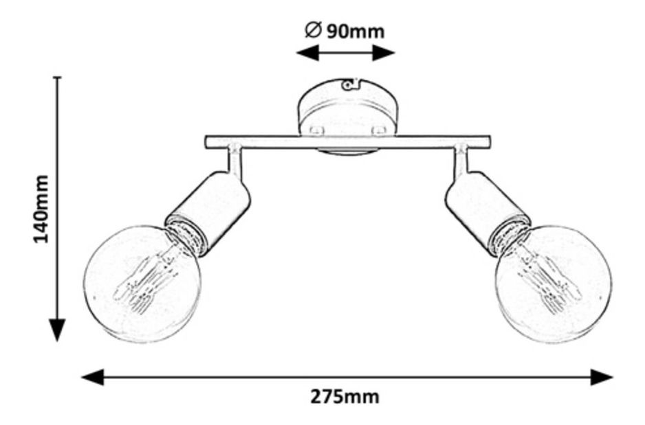 Pontvilágítás Coltan B 3987 (matt fekete)