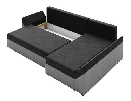 Rohová sedačka Poltosa (tmavozelená) (s úl. priestorom)