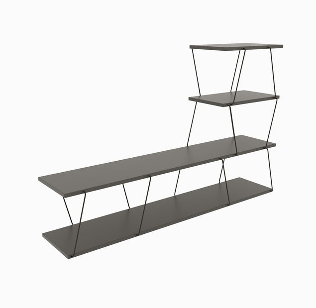 Mobilier living Baska (Antracit + Negru)