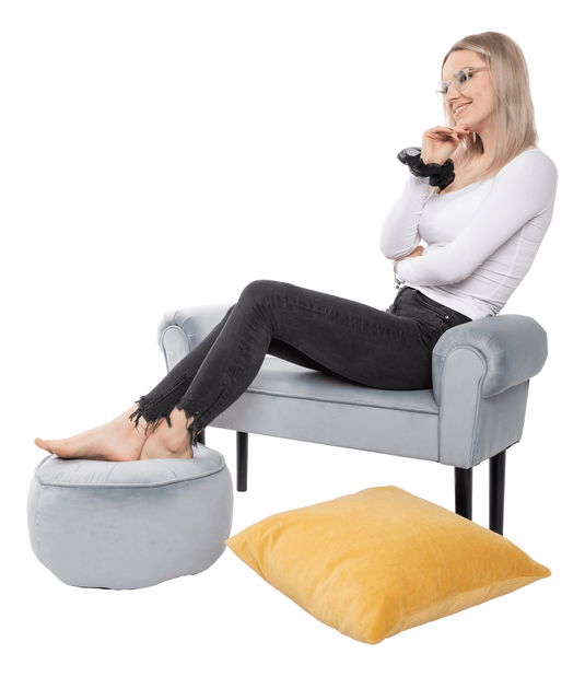 Bancă Bryona (Gri deschis)