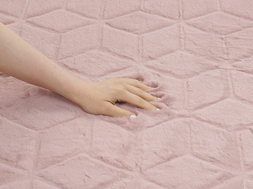 Tepih od umjetnog krzna 80 x 150 cm Thae (ružičasta)