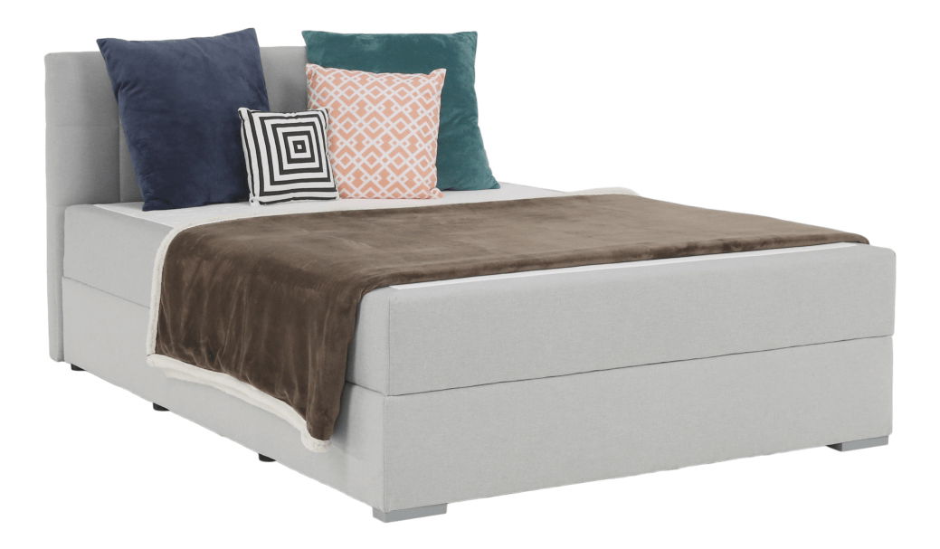 Manželská posteľ Boxspring 140 cm Ferrati (sivohnedá)